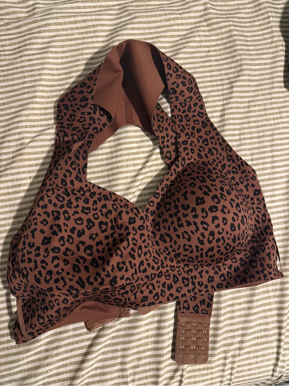 iBraStar Posture Correction Wireless Bra | Leopard Print | 3XL | Removable Pads